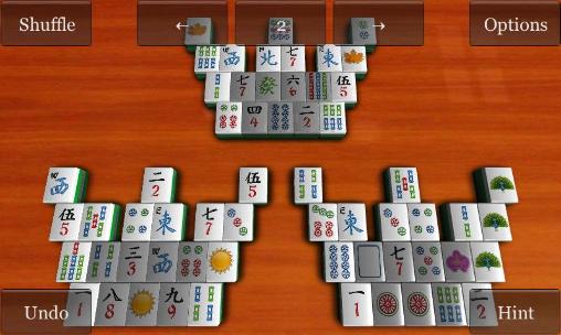 Gameplay of the Anhui mahjong: Solitaire Shangai saga for Android phone or tablet.