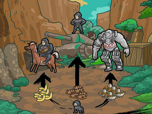 Apes evolution world - Android game screenshots.