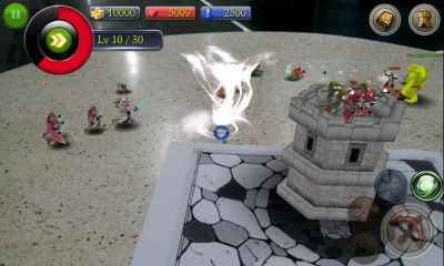 Gameplay of the AR Magical Battle for Android phone or tablet.