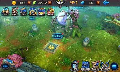 Gameplay of the Arcane heroes for Android phone or tablet.