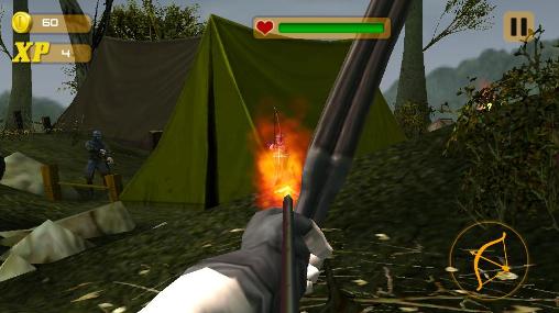 Gameplay of the Archer camp strike 3D for Android phone or tablet.