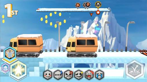 Gameplay of the Arctic dash: Norm of the north for Android phone or tablet.