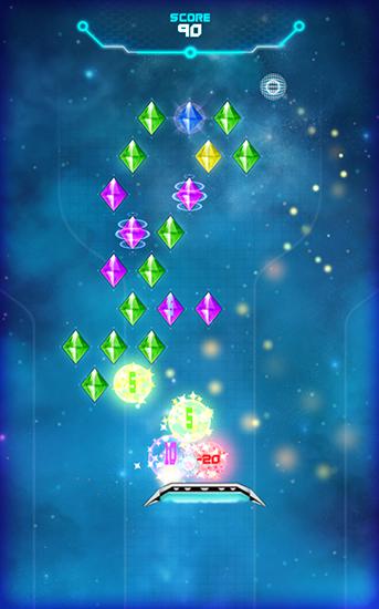 Gameplay of the Arkanoid: Crystal space for Android phone or tablet.