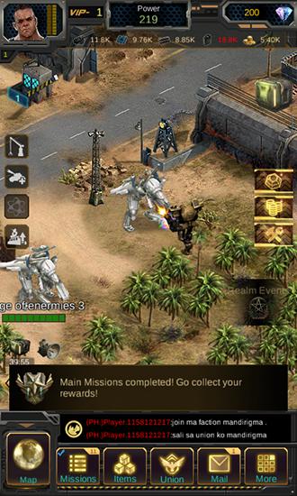 Gameplay of the Armageddon: Future war for Android phone or tablet.