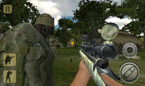 Gameplay of the Army commando: Sniper shooting 3D for Android phone or tablet.