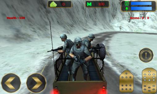 Gameplay of the Army war truck 2016 for Android phone or tablet.