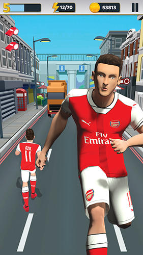 Arsenal FC: Endless football - Android game screenshots.