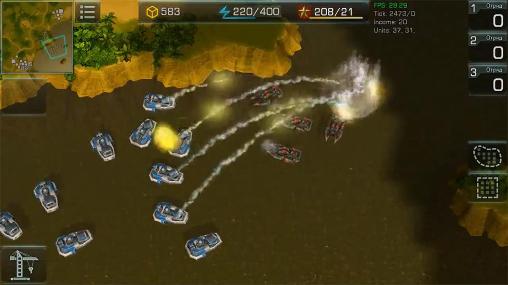 Gameplay of the Art of war 3: Global conflict for Android phone or tablet.