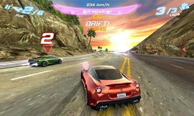 Gameplay of the Asphalt 6 Adrenaline v1.3.3 for Android phone or tablet.