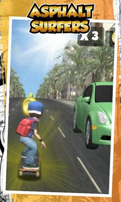 Gameplay of the Asphalt Surfers for Android phone or tablet.