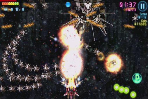 Gameplay of the AstroWings: Gold flower for Android phone or tablet.