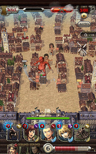 Attack on titan: Tactics - Android game screenshots.