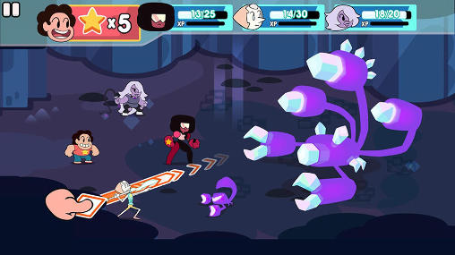 Gameplay of the Attack the light: Steven universe for Android phone or tablet.
