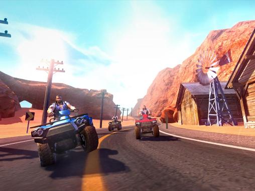 Gameplay of the ATV quad bike racing mania for Android phone or tablet.