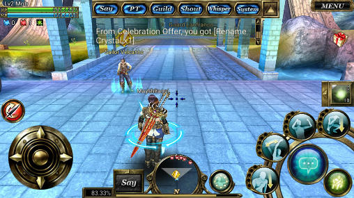 Gameplay of the Aurcus online: The chronicle of Ellicia for Android phone or tablet.