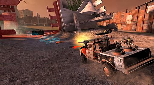 Gameplay of the Auto warriors: Tactical car combat for Android phone or tablet.