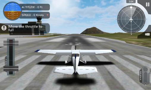 Gameplay of the Avion flight simulator 2015 for Android phone or tablet.