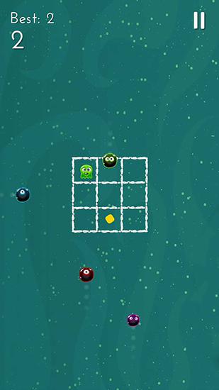 Gameplay of the Avoid: Jelly bubble for Android phone or tablet.