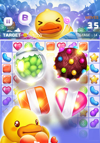 B. Duck: Candy sweets - Android game screenshots.