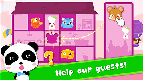 Gameplay of the Baby panda's puzzle town: Healthy eating for Android phone or tablet.
