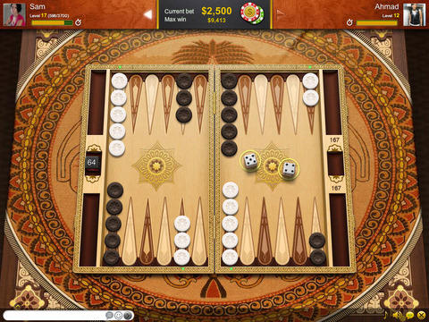 Backgammon live: Online backgammon - Android game screenshots.