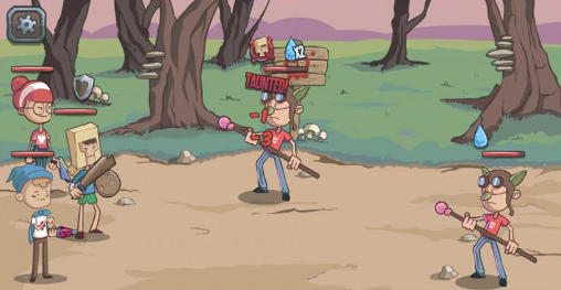 Gameplay of the Backyard heroes RPG for Android phone or tablet.
