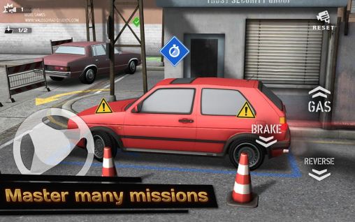 Gameplay of the Backyard parking 3D for Android phone or tablet.