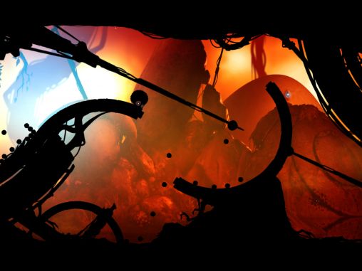 Gameplay of the Badland for Android phone or tablet.