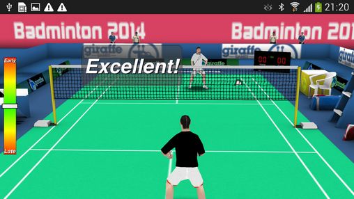 Gameplay of the Badminton 3D for Android phone or tablet.
