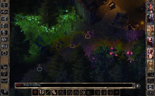 Gameplay of the Baldur's gate 2 for Android phone or tablet.