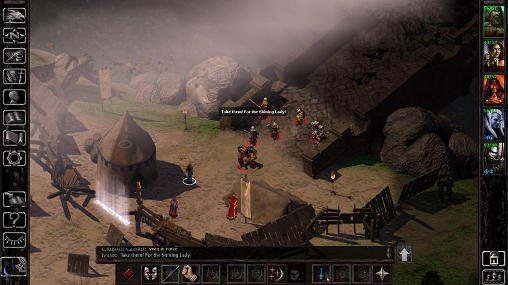 Gameplay of the Baldur’s gate: Siege of Dragonspear for Android phone or tablet.