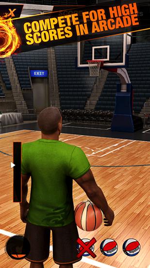 Gameplay of the Baller legends: Basketball for Android phone or tablet.