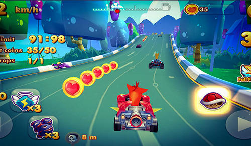 Bandicoot kart racing - Android game screenshots.
