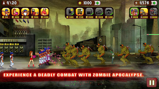 Gameplay of the Baseball vs zombies for Android phone or tablet.