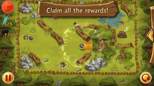 Gameplay of the Bash the bear for Android phone or tablet.