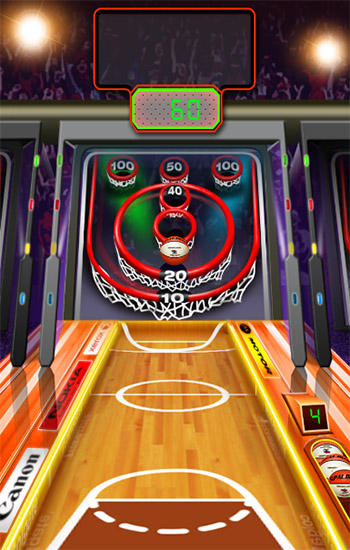 Gameplay of the Basket bowl. Skee basket ball pro for Android phone or tablet.