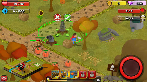 Gameplay of the Battle bros: Tower defense for Android phone or tablet.