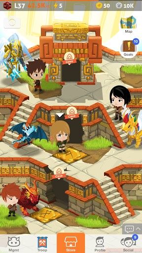Gameplay of the Battle camp for Android phone or tablet.