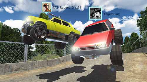 Gameplay of the Battle cars online for Android phone or tablet.