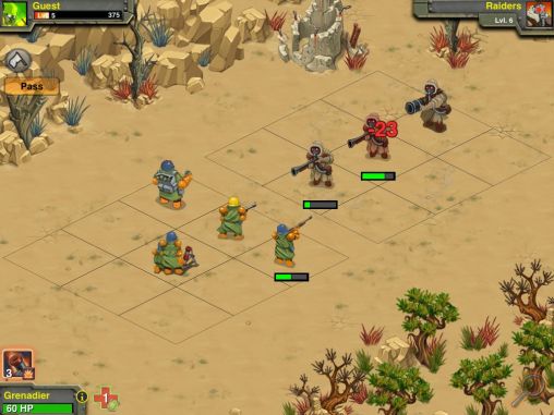 Gameplay of the Battle nations for Android phone or tablet.