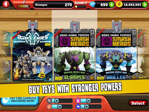 Gameplay of the Battle of toys for Android phone or tablet.
