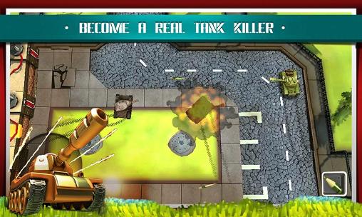 Gameplay of the Battle tanks 3D: Armageddon for Android phone or tablet.