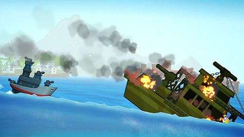 Battleship of pacific war: Naval warfare - Android game screenshots.