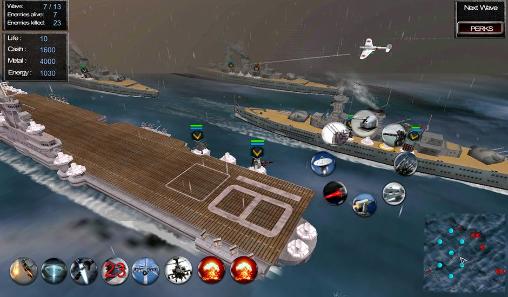Gameplay of the Battleship: Line of battle 4 for Android phone or tablet.