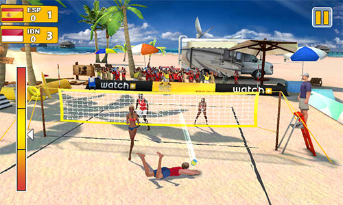 Beach volleyball 3D - Android game screenshots.