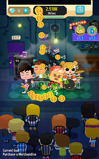 Gameplay of the Beat bop: Pop star clicker for Android phone or tablet.