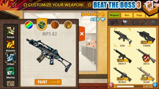 Gameplay of the Beat the boss 3 for Android phone or tablet.