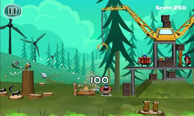 Gameplay of the Beaver's Revenge for Android phone or tablet.