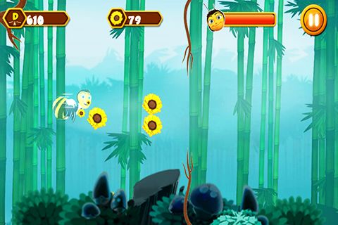 Gameplay of the Bee adventure for Android phone or tablet.