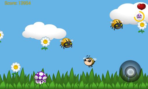 Gameplay of the Bee vs bugs: Funny adventure for Android phone or tablet.